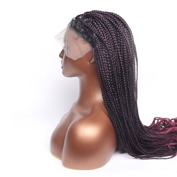 neat and tight box braided wig MyBraidedeWig