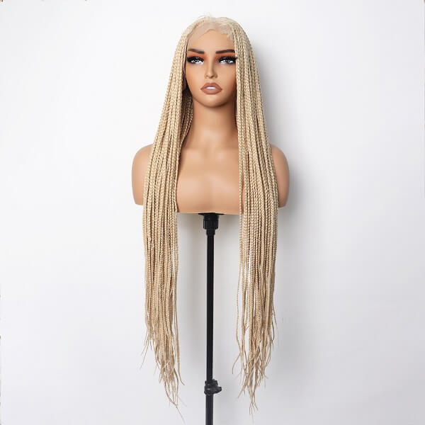 blonde braided wig