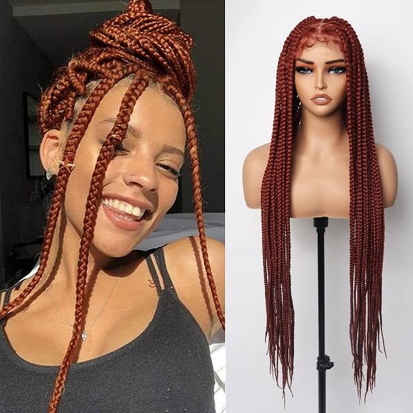 ginger box braided wig knotless