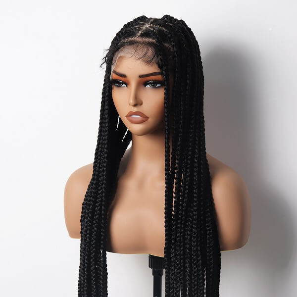 triangle box braided wig full hd lace
