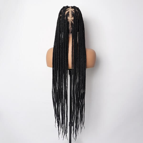 triangle box braided wig