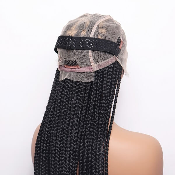 full lace braided wig with adjustable band